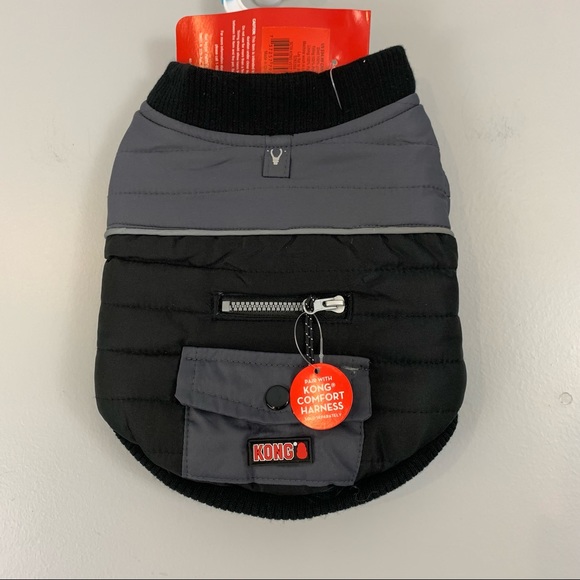 New! Kong Stay Dry Comfort Vest Water Repellent Puffer Rain Coat Jacket - Picture 2 of 6